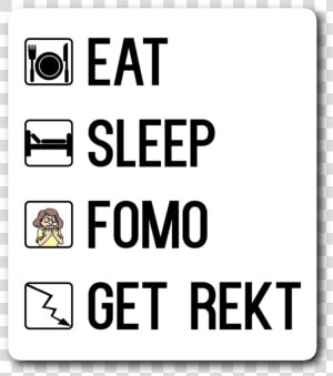 No Fomo Allowed Sticker Srcset Data   Trade Gothic  HD Png Download