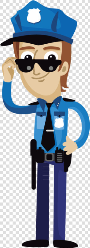 Cartoon Police Officer Clip Art Uncle Transprent   Police Officer Clipart Transparent  HD Png Download