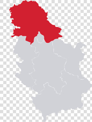 Image Map North   Serbia Regions  HD Png Download