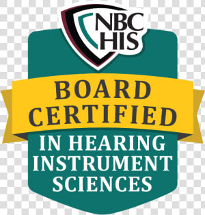 Board Certified Logo In Hearing Instrument Sciences  HD Png Download