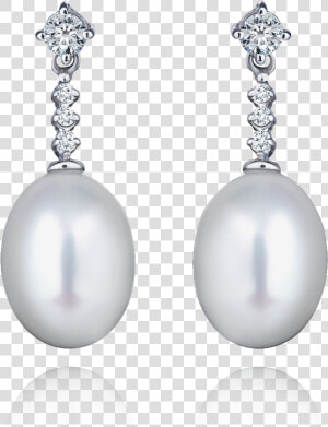 Transparent Diamonds And Pearls Png   Earrings  Png Download