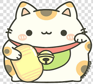  cat  kitty  neko  maneki  manekineko  luckycat  kawaii   Cute Maneki Neko Drawing  HD Png Download