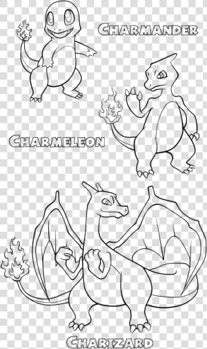 Baby Charizard Coloring Pages Charmander Coloring Pages   Charmander Charizard Coloring Page  HD Png Download