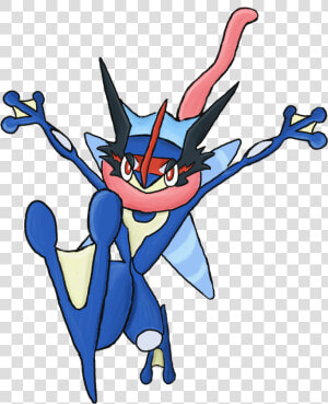 “ash Greninja Strikes Silently i’m Super Hyped For   Ash Greninja Png  Transparent Png