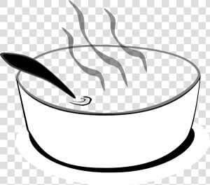 Soup Can Clipart   Hot Soup Black And White  HD Png Download