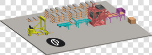 Installations For Production Of Concrete Products 1   Concrete Block Manufacturing Machinery Diagram  HD Png Download