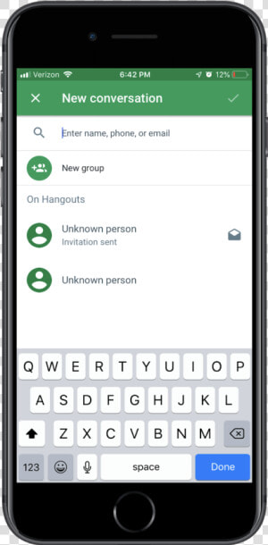 Google Hangouts Group Chat   Happens When You Unsend A Message  HD Png Download