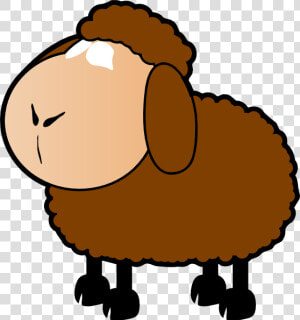 Brown Sheep Svg Clip Arts   Sheep Clip Art  HD Png Download