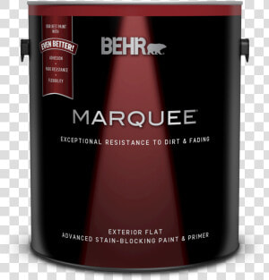 Can Of Behr Marquee Exterior Flat Paint And Primer   Behr Marquee Exterior Flat  HD Png Download