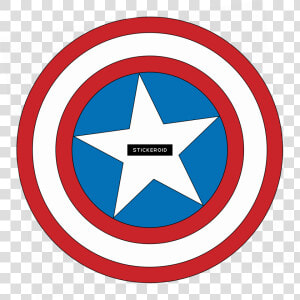 Captain America Logo Round Clipart   Png Download   Child In A Landscape  from Mcguire Scrapbook   Transparent Png