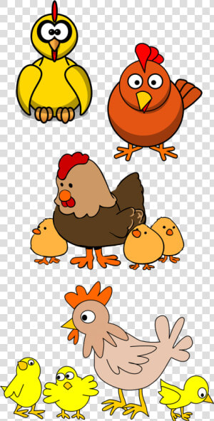 Cattle Baby Jungle Animals   Chickens Clipart  HD Png Download