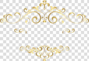 Decorative Element Png Clipart Image​   Transparent Golden Flower Png  Png Download