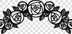 Black And White Rose Clipart   Png Download   Roses Clipart Black And White  Transparent Png