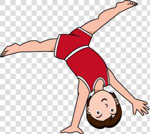 Gymnastics Tumbling Danasrij Top Clipart Clipart   Do A Cartwheel Clipart  HD Png Download