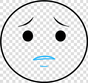 How To Draw Crying Emoji   Draw A Crying Face  HD Png Download