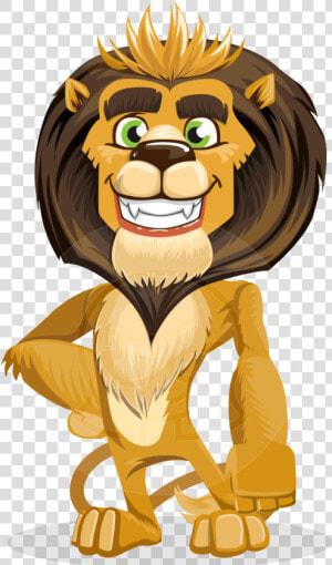 Vector Lion Cartoon Character   Earn Money Online Bitcoin  HD Png Download