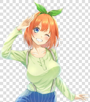  anime  girl  cute  orangehair  gotoubun No Hanayome  HD Png Download