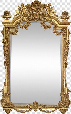 Transparent Antique Mirror Png   Gold Napoleon Mirrors  Png Download