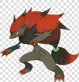 Pokemon Thats Red And Black   Pokemon Zoroark  HD Png Download