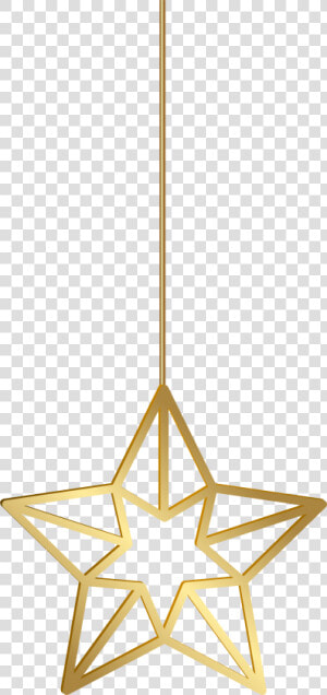 Hanging Star Gold Transparent Png Clip Art   Transparent Stars Hanging Png  Png Download