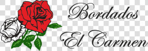 Bordados El Carmen   Black And White Rose Decal  HD Png Download