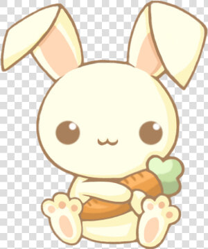 Cute Kawaii Bunny Rabbit Carrot Chibi Animals Adorable   Bunny Drawing Easy Cute  HD Png Download