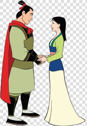 Mulan  amp  Shang Together Clipart   Mulan And Li Shang  HD Png Download