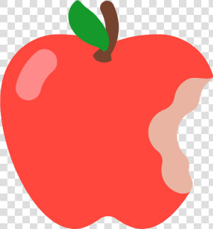 Apple Emoji Png Transparent  Hd Png Download   Bitten Apple Emoji  Png Download