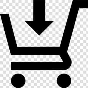 Cart Arrow Down   Cart Arrow Down Icon  HD Png Download