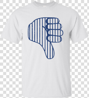 Yankees Thumbs Down Pinstripes T shirt   New York Yankees Thumbs Down  HD Png Download