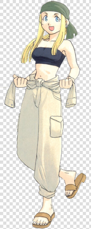 Winry Rockbell Mechanic Outfit  HD Png Download