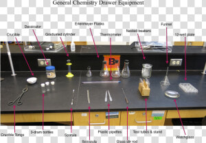 General Chemistry Lab Drawer Equipment   Laboratory Equipment In Schools  HD Png Download