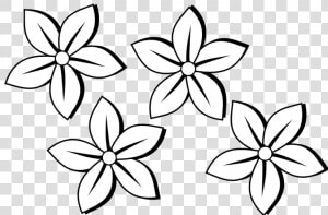 Permalink To 90 Ideas Flower Clip Art Black And White   Easy Small Flower Drawings  HD Png Download