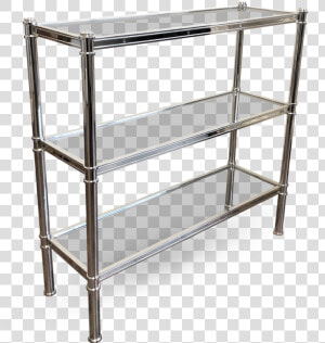 A Low Version Of The Cole Porter Etagere With Glass   Shelf  HD Png Download