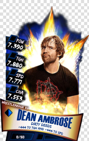 Dean Ambrose Wwe Supercard Season Debut Wwe Png Dean   Wwe Supercard Alexa Bliss  Transparent Png