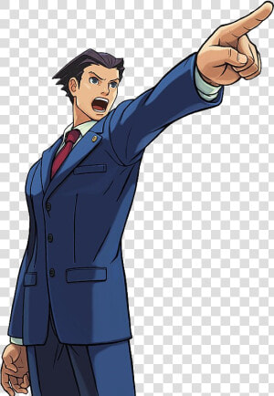 Trilogy Phoenix Point   Phoenix Wright Objection Pose  HD Png Download