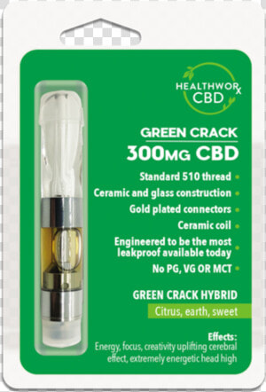 Green Crack 300mg Cbd Vaporizer Pen Cartridge By Healthworxcbd   Compact Fluorescent Lamp  HD Png Download