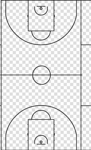 Terrain Basket Png   Fiba Basketball Half Court  Transparent Png