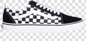 Transparent Vans Shoes Clipart   Primary Check Old Skool Vans Black  HD Png Download