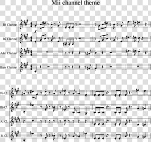 Mii Channel Theme Clarinet  HD Png Download