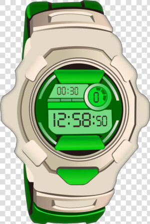 Green Sport Digital Watch Png Clip Art  Transparent Png