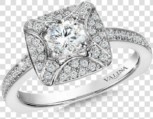 Valina Diamond Halo Engagement Ring Mounting In 14k   Pre engagement Ring  HD Png Download