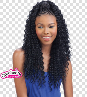 Freetress Synthetic Hair Braids Aruba Curl Braid  HD Png Download