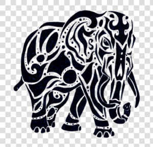 African Elephant Indian Elephant Polynesia Tattoo   Indian Elephant Symbol Transparent  HD Png Download