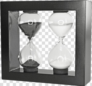 Reloj De Arena Duo 3 Y 5 Min Sand Neg   Reloj De Arena De 3 Minutos  HD Png Download