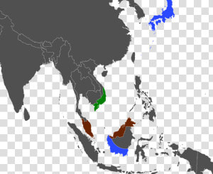 Sea Political Map   Asian Pacific Map Png  Transparent Png