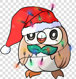 Pokemon Rowlet Christmas Freetoedit   Christmas Pokemon Png  Transparent Png