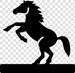 Equestrian Statue Filled Icon   Icone Statue Animal  HD Png Download