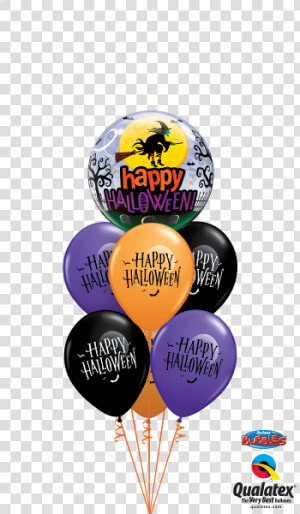 Halloween Moon  amp  Bats Balloons   Happy Birthday Balloons For Her  HD Png Download