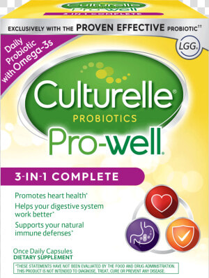 Culturelle® Probiotics Pro Well® 3 In 1 Complete   Culturelle 3 In 1  HD Png Download